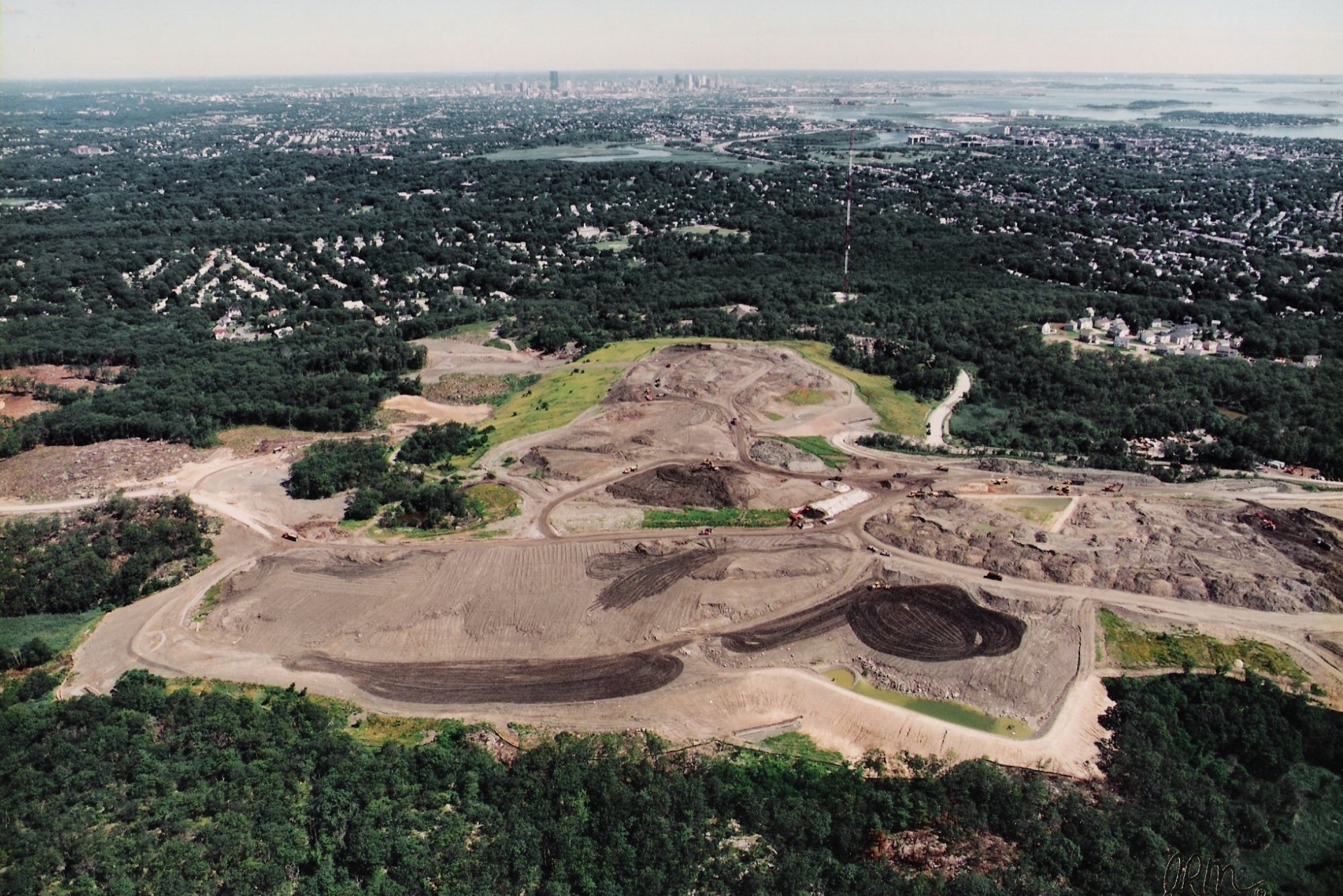 historical photo of McCourt Construction equipment